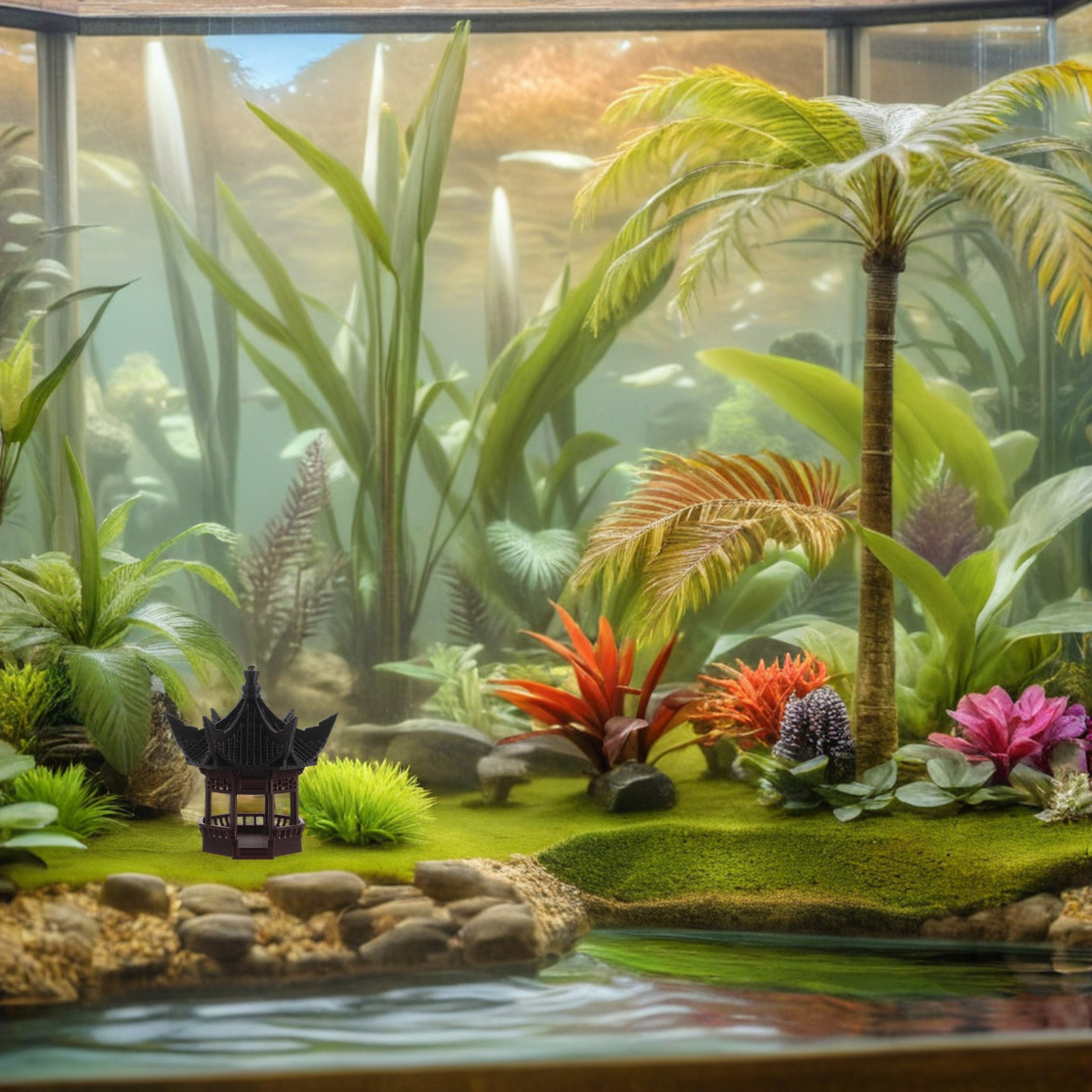 Bonsai Garden Design - Миниатюрная пагода для ландшафтного декора: изысканный