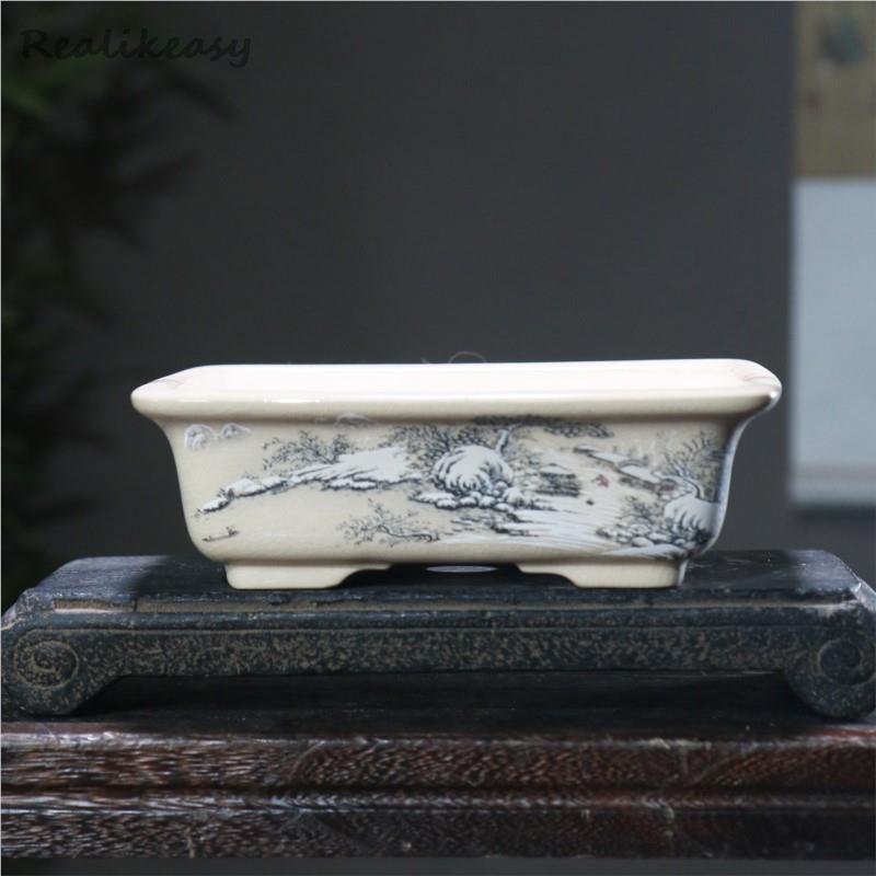 Japanese Garden Bonsai - 6 размеров, фиолетовый песок, цветочный горшок,