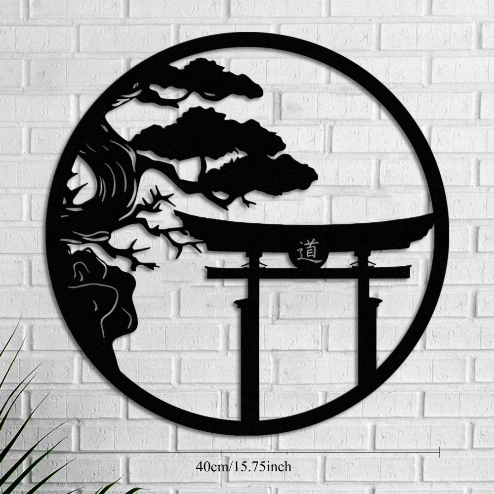 Металлическое настенное украше – обзор и цена Japanese Garden Bonsai