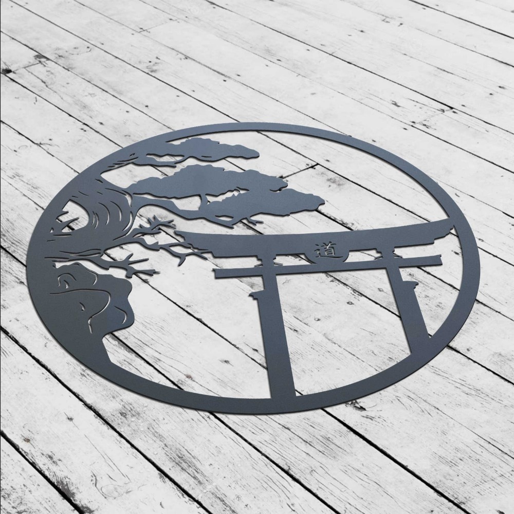 Металлическое настенное украше – обзор и цена Japanese Garden Bonsai
